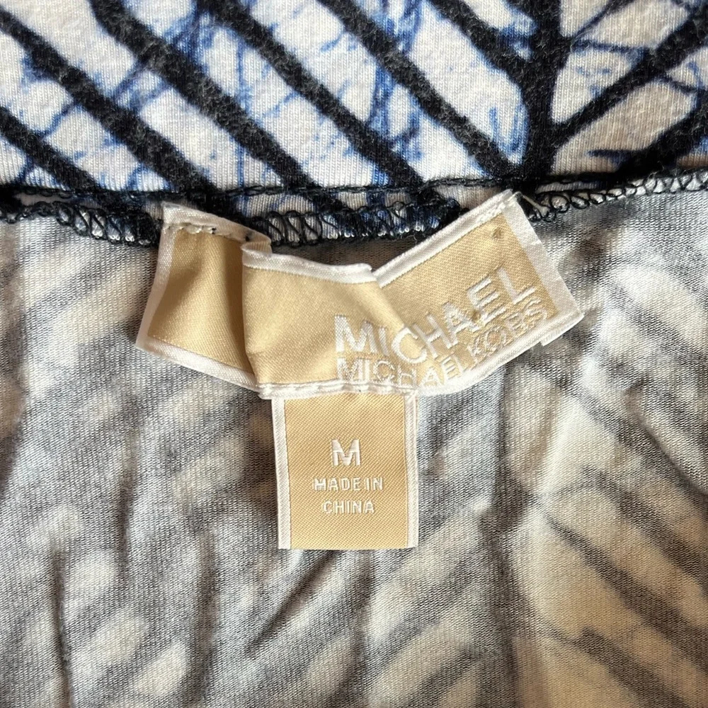 MICHAEL Michael Kors Women’s Elastic Waist Maxi Skirt Double Side Slits Medium
